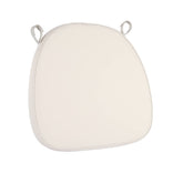 Silver Fabric 2” Thick Cross Back Cushion