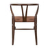 Chivari Fruitwood Wishbone Resin Chair with Brown Rope Seat CWHBFBR-ZG-T