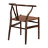 Chivari Fruitwood Wishbone Resin Chair with Brown Rope Seat CWHBFBR-ZG-T