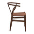 Chivari Fruitwood Wishbone Resin Chair with Brown Rope Seat CWHBFBR-ZG-T
