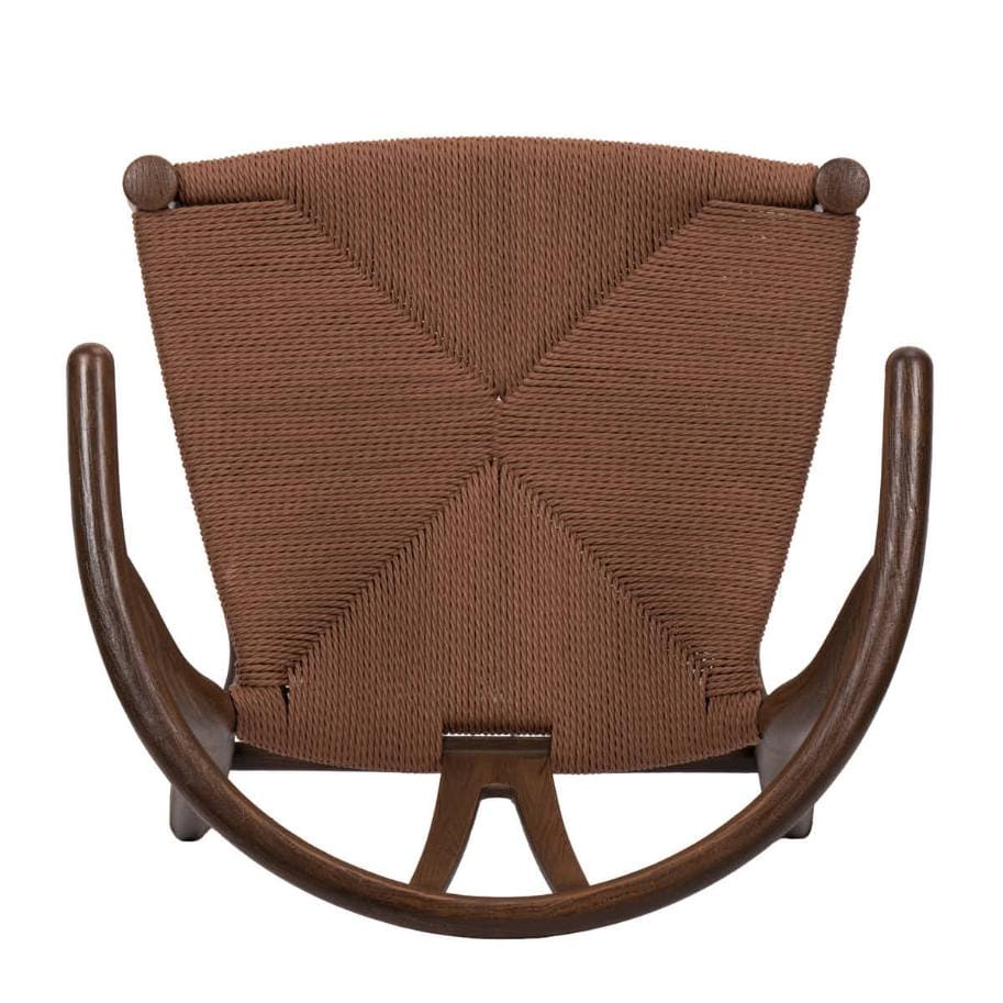 Chivari Fruitwood Wishbone Resin Chair with Brown Rope Seat CWHBFBR-ZG-T