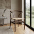 Chivari Fruitwood Wishbone Resin Chair with Natural Finish PE Rope Seat CWHBFN-ZG-T