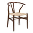 Chivari Fruitwood Wishbone Resin Chair with Natural Finish PE Rope Seat CWHBFN-ZG-T