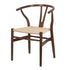 Chivari Fruitwood Wishbone Resin Chair with Natural Finish PE Rope Seat CWHBFN-ZG-T