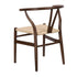 Chivari Fruitwood Wishbone Resin Chair with Natural Finish PE Rope Seat CWHBFN-ZG-T