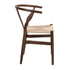 Chivari Fruitwood Wishbone Resin Chair with Natural Finish PE Rope Seat CWHBFN-ZG-T