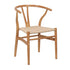 Chivari Natural Wishbone Resin Chair with Natural Rope Seat CWHBNN-ZG-T