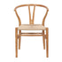 Chivari Natural Wishbone Resin Chair with Natural Rope Seat CWHBNN-ZG-T
