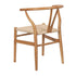 Chivari Natural Wishbone Resin Chair with Natural Rope Seat CWHBNN-ZG-T