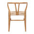 Chivari Natural Wishbone Resin Chair with Natural Rope Seat CWHBNN-ZG-T