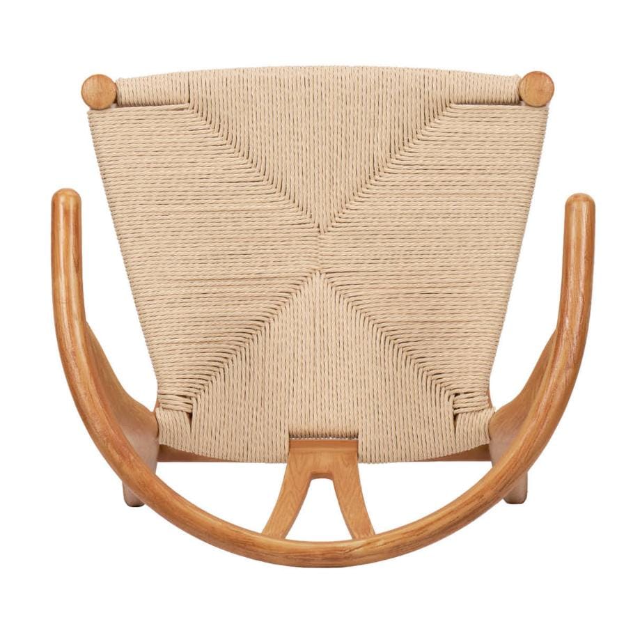 Chivari Natural Wishbone Resin Chair with Natural Rope Seat CWHBNN-ZG-T