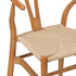 Chivari Natural Wishbone Resin Chair with Natural Rope Seat CWHBNN-ZG-T