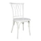Chivari White ToughResin™ Willow Chair CWRW-ZG-T