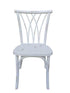 Chivari White Distressed Steel Skeleton™ Willow Chair CWRWD-ST-AX