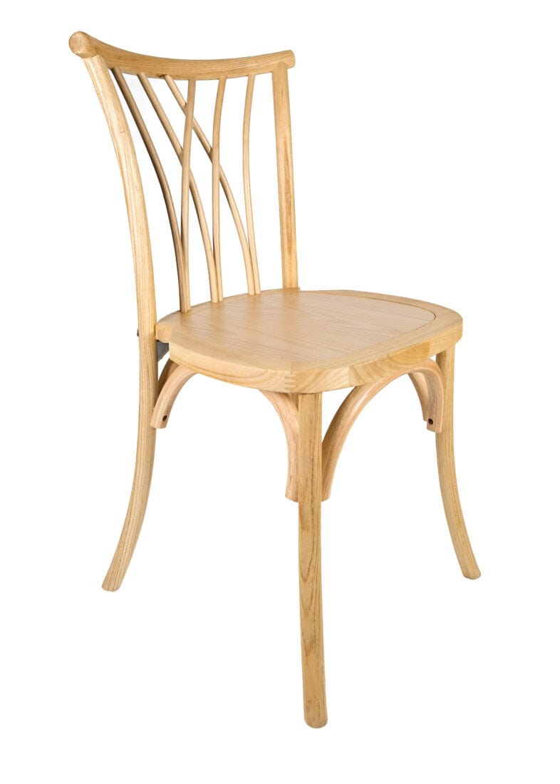 Chivari Natural ToughWood™ Willow Chair with ColorCore CWWN-AX-T