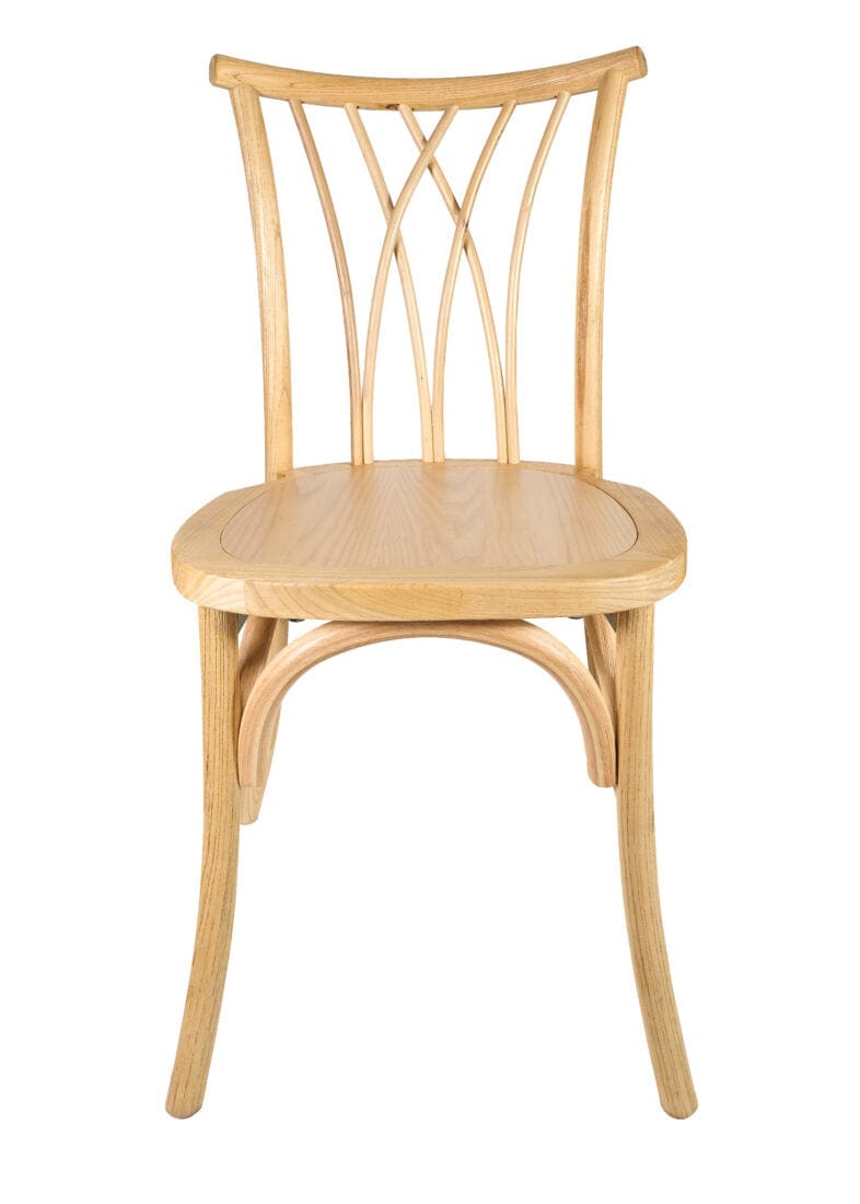 Chivari Natural ToughWood™ Willow Chair with ColorCore CWWN-AX-T