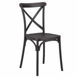Black Cross Back Mono Frame BasicResin™ Chair