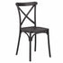 Chivari Black Cross Back Mono Frame BasicResin™ Chair CXPB-ZG
