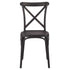 Chivari Black Cross Back Mono Frame BasicResin™ Chair CXPB-ZG