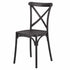 Chivari Black Cross Back Mono Frame BasicResin™ Chair CXPB-ZG