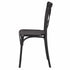 Chivari Black Cross Back Mono Frame BasicResin™ Chair CXPB-ZG