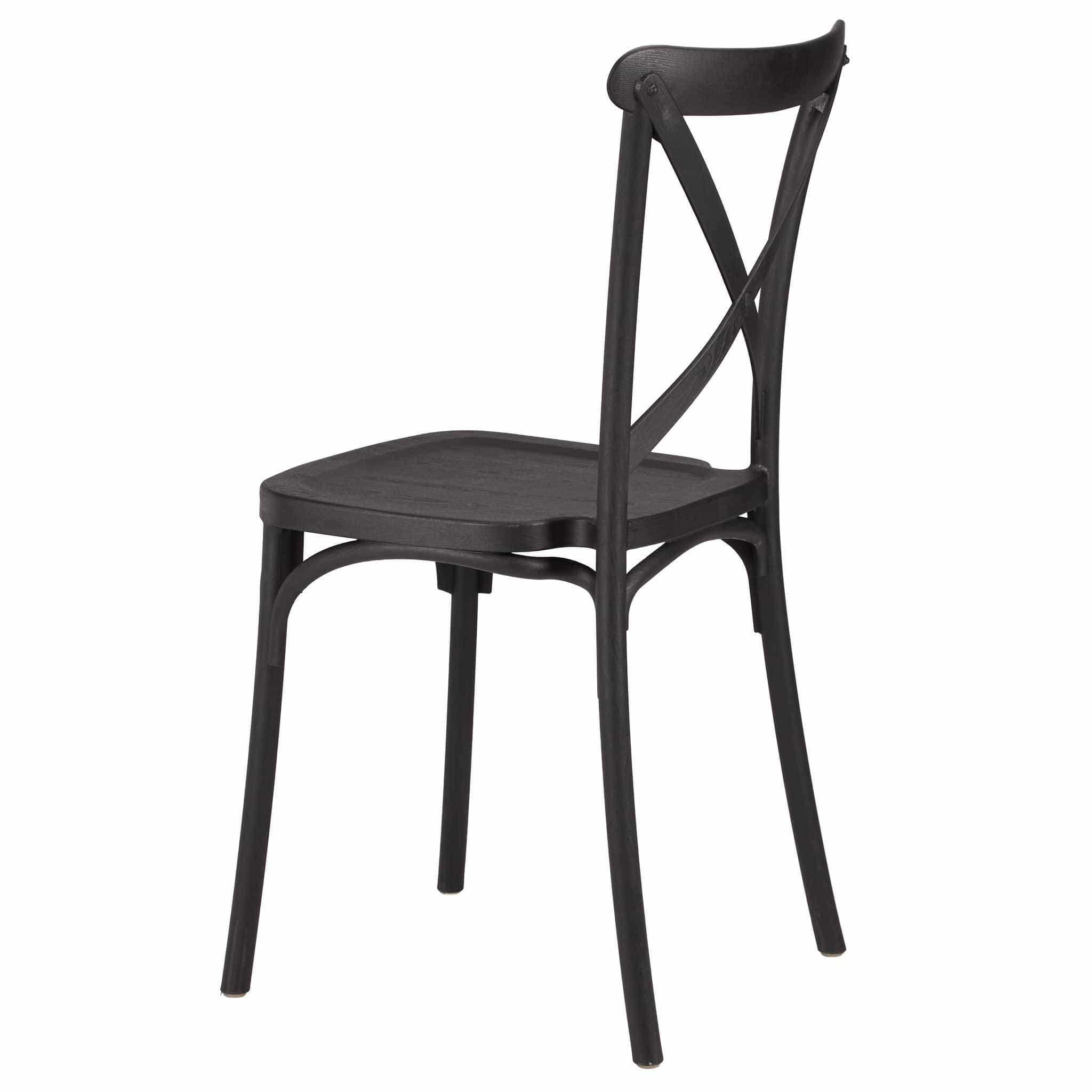 Chivari Black Cross Back Mono Frame BasicResin™ Chair CXPB-ZG