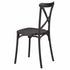 Chivari Black Cross Back Mono Frame BasicResin™ Chair CXPB-ZG