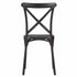 Chivari Black Cross Back Mono Frame BasicResin™ Chair CXPB-ZG