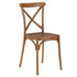 Chivari Chestnut Cross Back Mono Frame BasicResin™ Chair CXPC-ZG