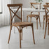 Chivari Chestnut Cross Back Mono Frame BasicResin™ Chair CXPC-ZG