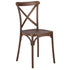 Chivari Fruitwood Cross Back Mono Frame BasicResin™ Chair CXPF-ZG