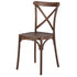 Chivari Fruitwood Cross Back Mono Frame BasicResin™ Chair CXPF-ZG