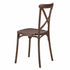 Chivari Fruitwood Cross Back Mono Frame BasicResin™ Chair CXPF-ZG