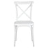 Chivari White Cross Back Mono Frame BasicResin™ Chair CXPW-ZG