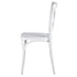 Chivari White Cross Back Mono Frame BasicResin™ Chair CXPW-ZG