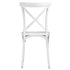 Chivari White Cross Back Mono Frame BasicResin™ Chair CXPW-ZG