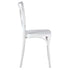 Chivari White Cross Back Mono Frame BasicResin™ Chair CXPW-ZG