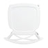 Chivari White Cross Back Mono Frame BasicResin™ Chair CXPW-ZG