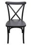 Chivari Black Steel Skeleton™ Cross Back Chair CXRB-ST-AX