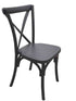 Chivari Black Steel Skeleton™ Cross Back Chair CXRB-ST-AX