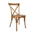 Chivari Chestnut Steel Skeleton™ Cross Back Chair CXRC-ST-AX