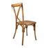 Chivari Chestnut Steel Skeleton™ Cross Back Chair CXRC-ST-AX