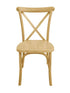 Chivari Natural Steel Skeleton™ Cross Back Chair CXRN-ST-AX
