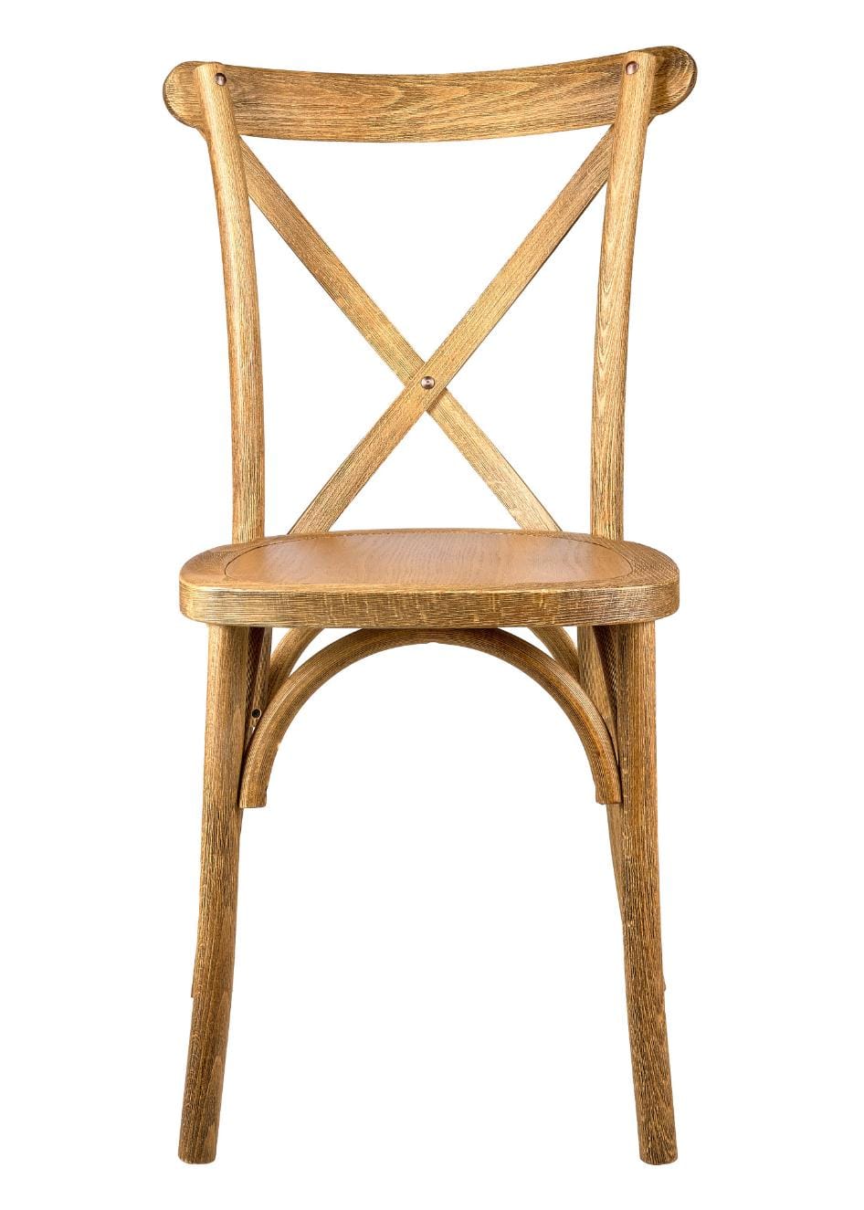 Chivari Chestnut Wood Cross Back Chair CXWC-ZG-T