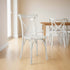 Chivari White Distressed ToughWood Crossback Chair CXWWD-AX-T