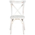 Chivari White Distressed ToughWood Crossback Chair CXWWD-AX-T