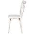 Chivari White Distressed ToughWood Crossback Chair CXWWD-AX-T