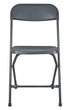 Chivari 100 Pack Dark Gray Plastic Folding Chair and 12 60" (5 Foot) Round Plastic Folding Table CFPGD-100PLS60-KT