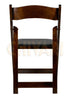 Chivari Fruitwood ToughWood™ Folding Chair with Black Cushion CFWF-BLK-AX-T