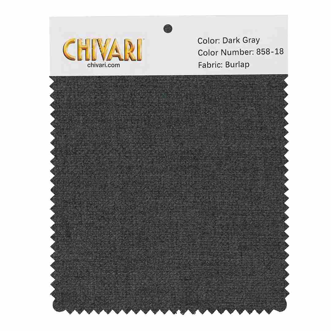 Chivari World’s Best Cushion Fabric Swatch – Dark Gray SW-B-DGR-A
